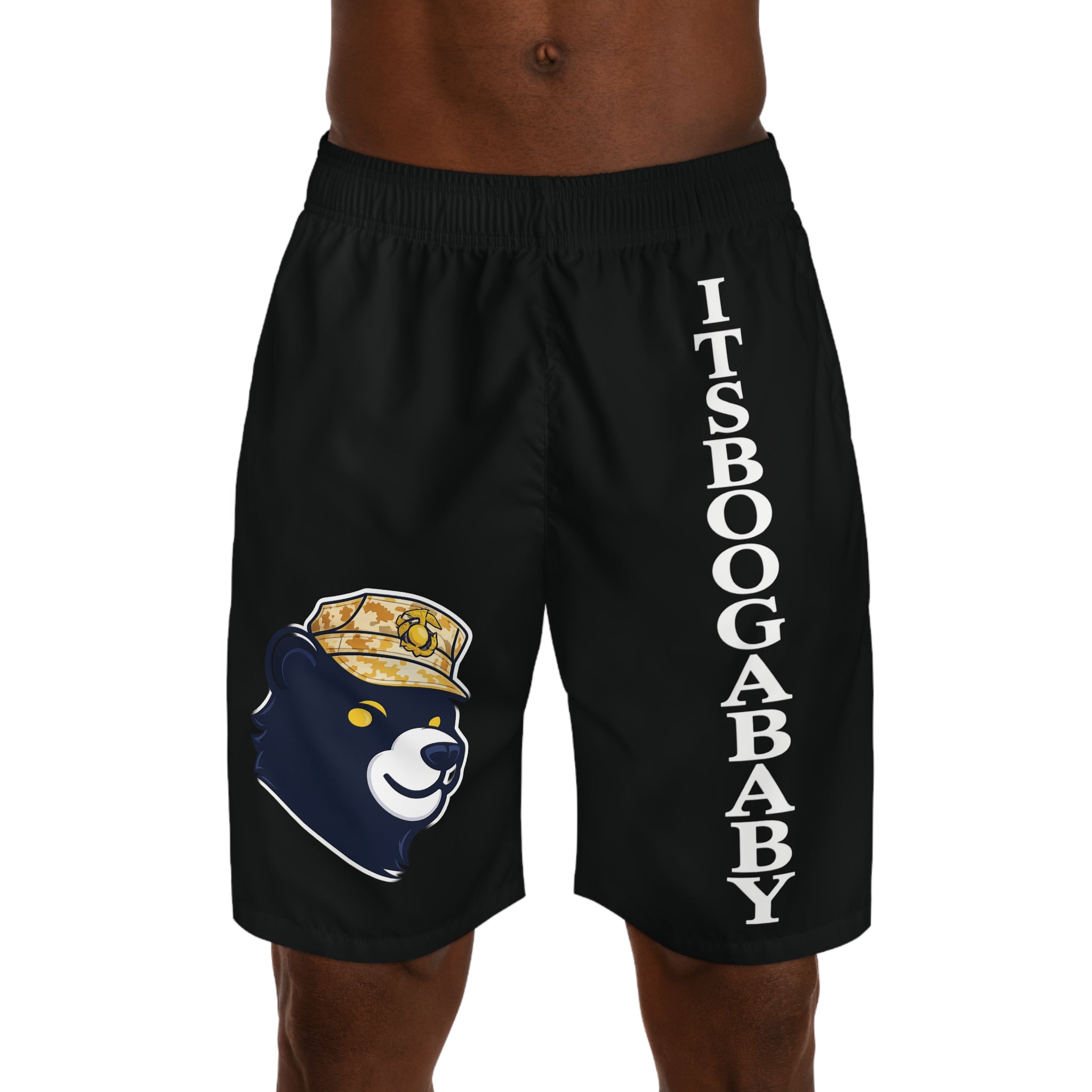 Men's Customizable Jogger Shorts — Military Branch Print