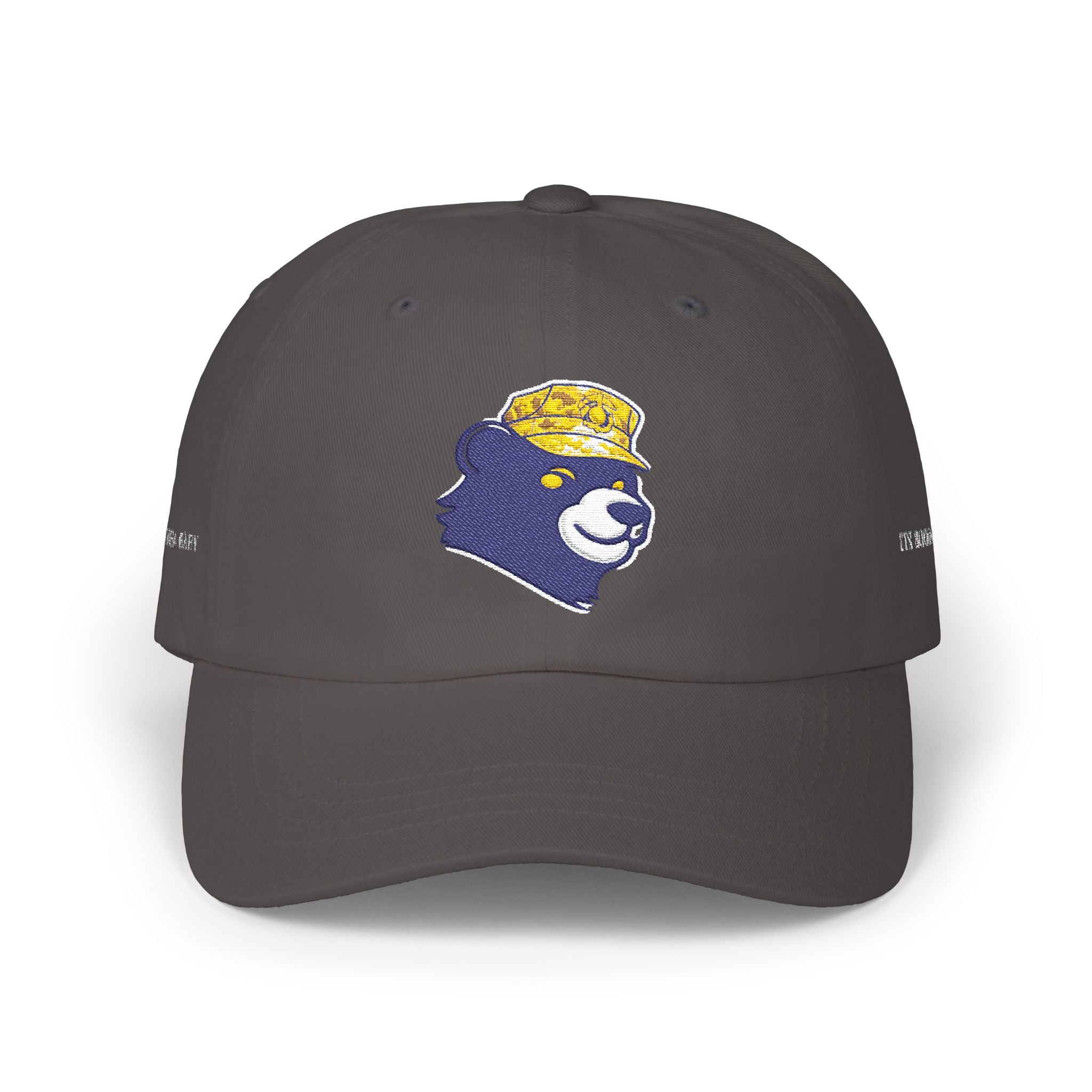 Dad Cap — Embroidered Bear with Yellow Bucket Hat