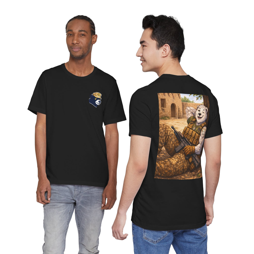 Military Tee — Relaxed Tactical Bear Back Print