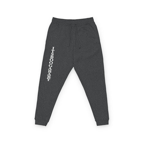 Embroidered 'It's Booga Baby' Joggers – Casual Fleece Lounge Pants Customizable