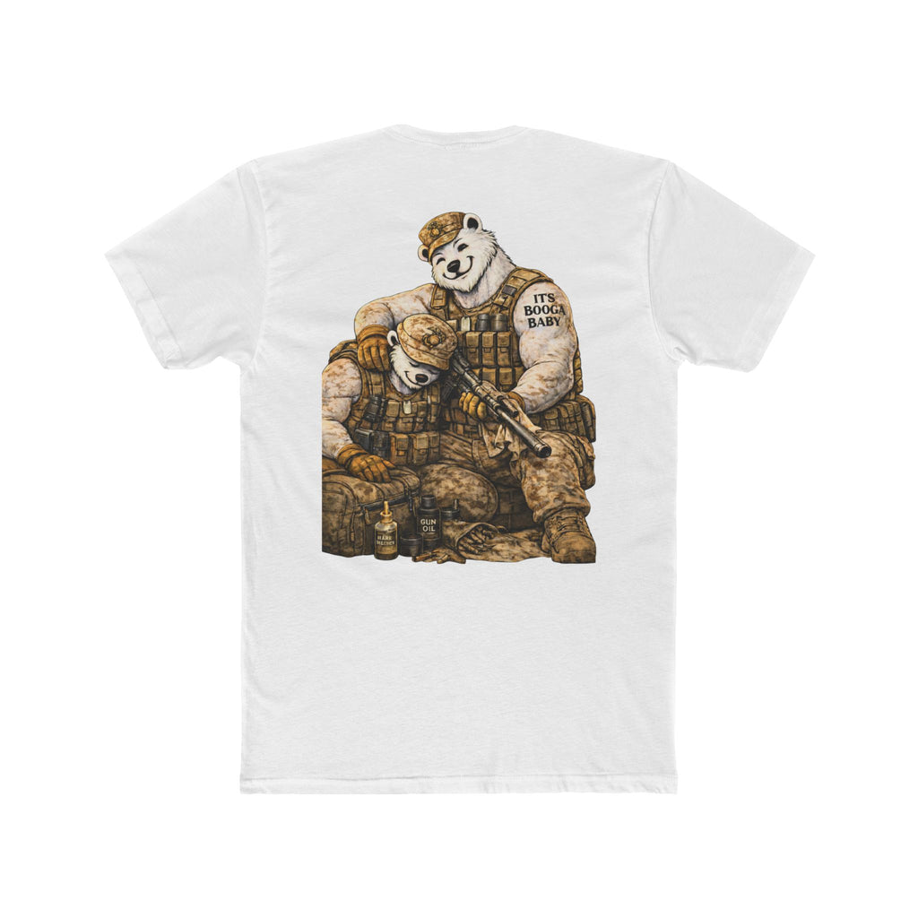 Military Cotton Crew Tee - Customizable