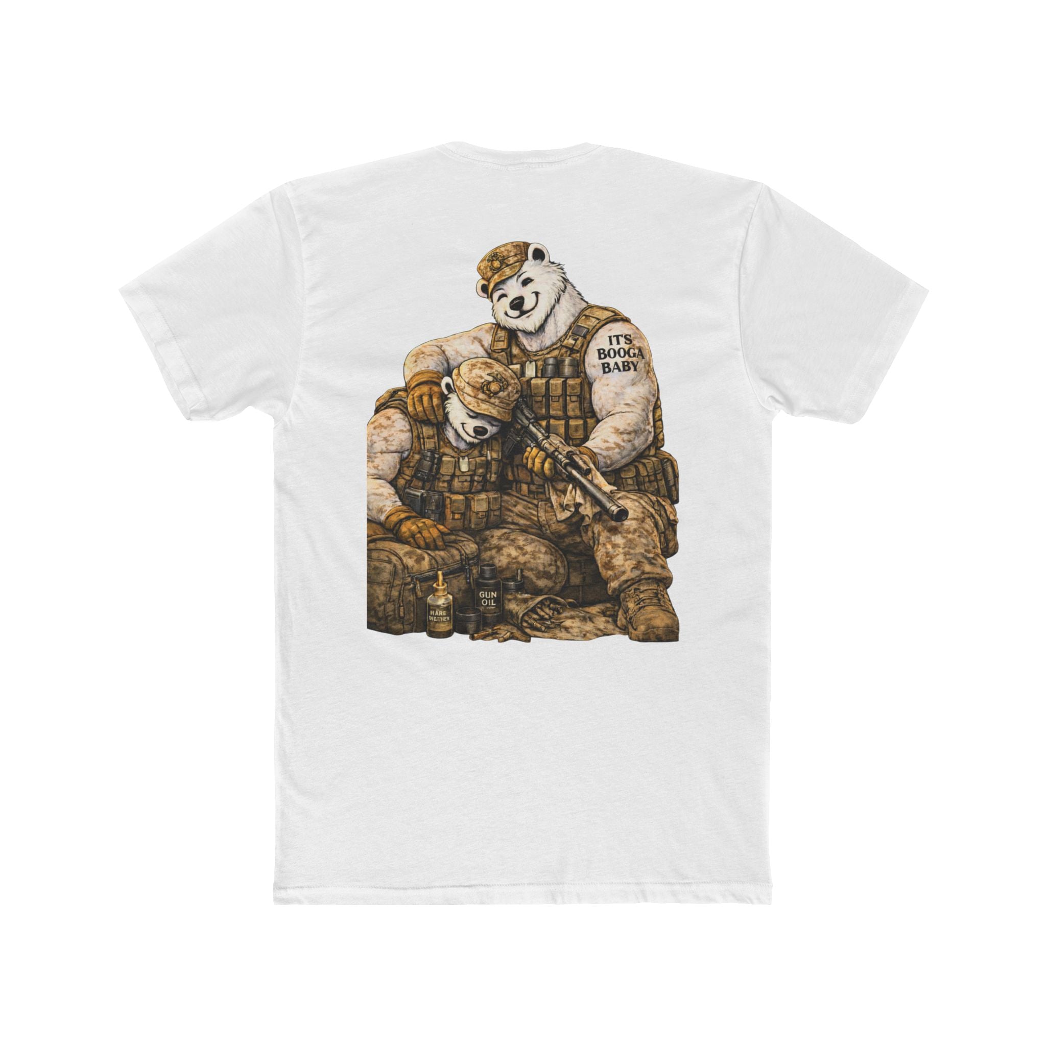 Military Cotton Crew Tee - Customizable