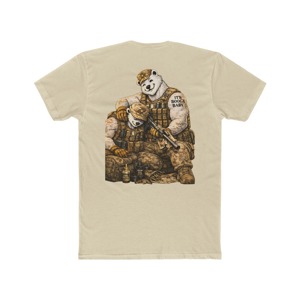 Military Cotton Crew Tee - Customizable