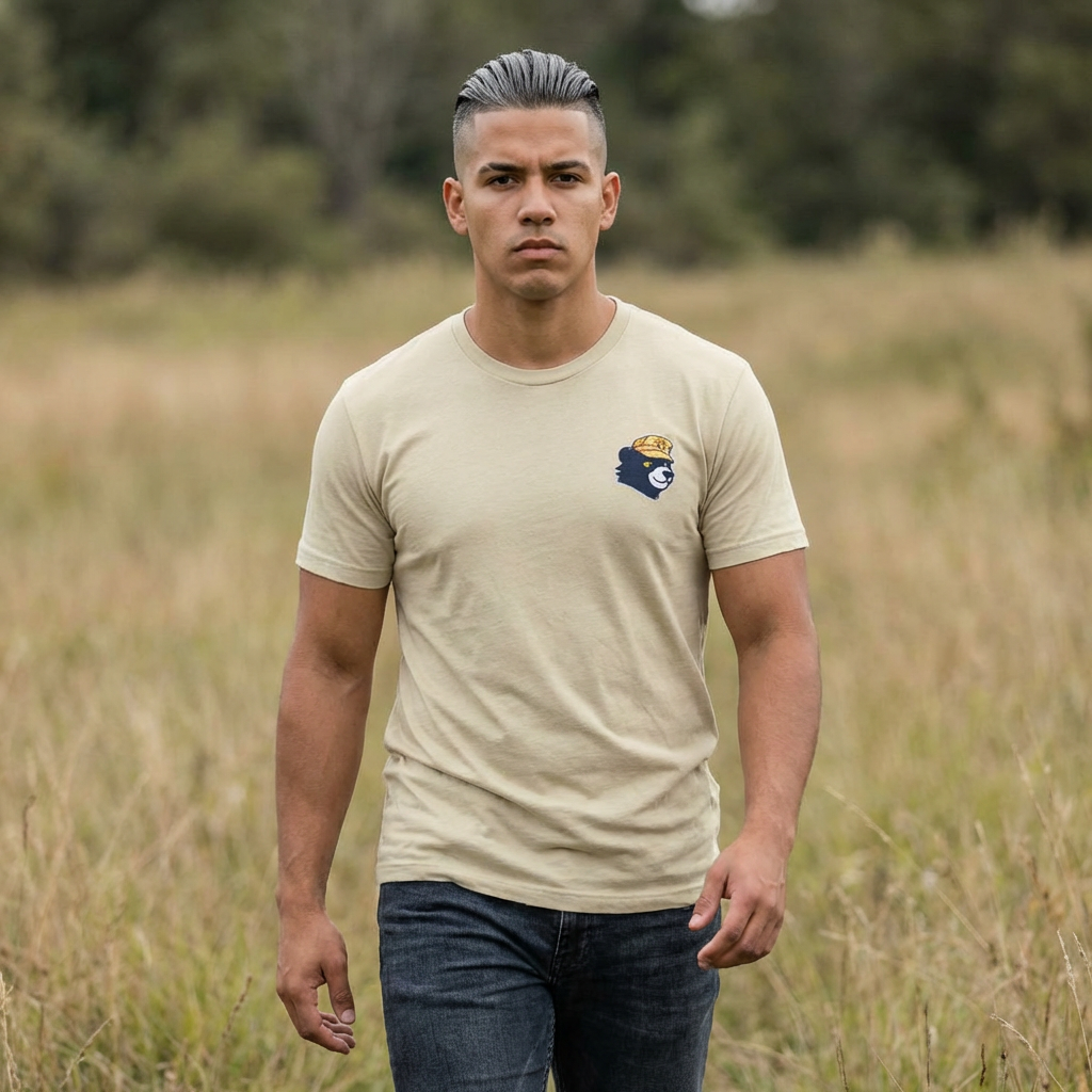 Military Cotton Crew Tee - Customizable