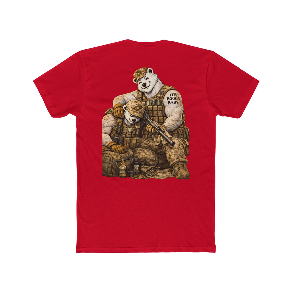 Military Cotton Crew Tee - Customizable