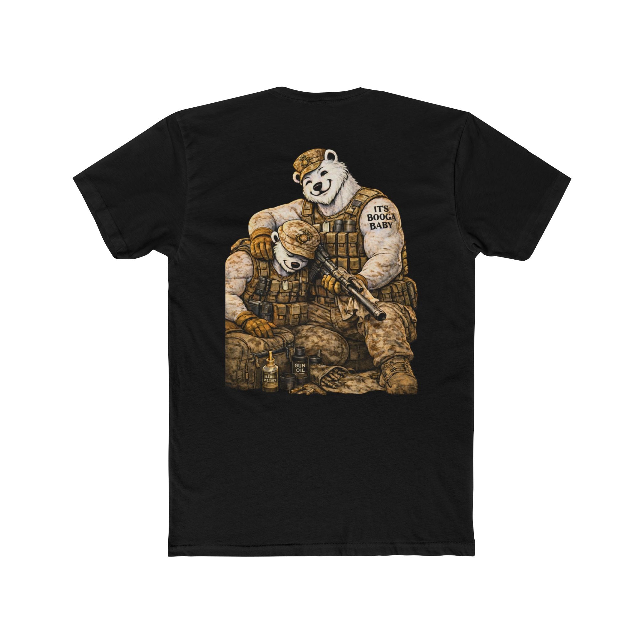 Military Cotton Crew Tee - Customizable