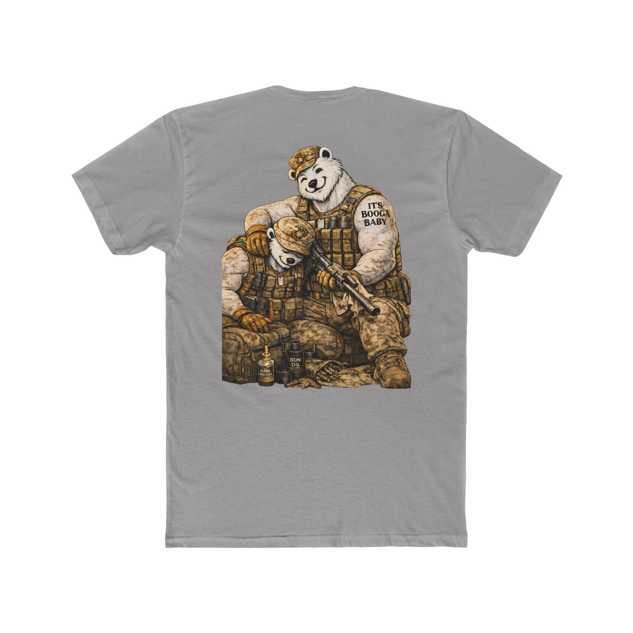 Military Cotton Crew Tee - Customizable