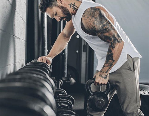 Brand Mens Curved Hem Patchwork Gyms Stringers Vest Bodybuilding Clothing Fitness Man Tanks Tops