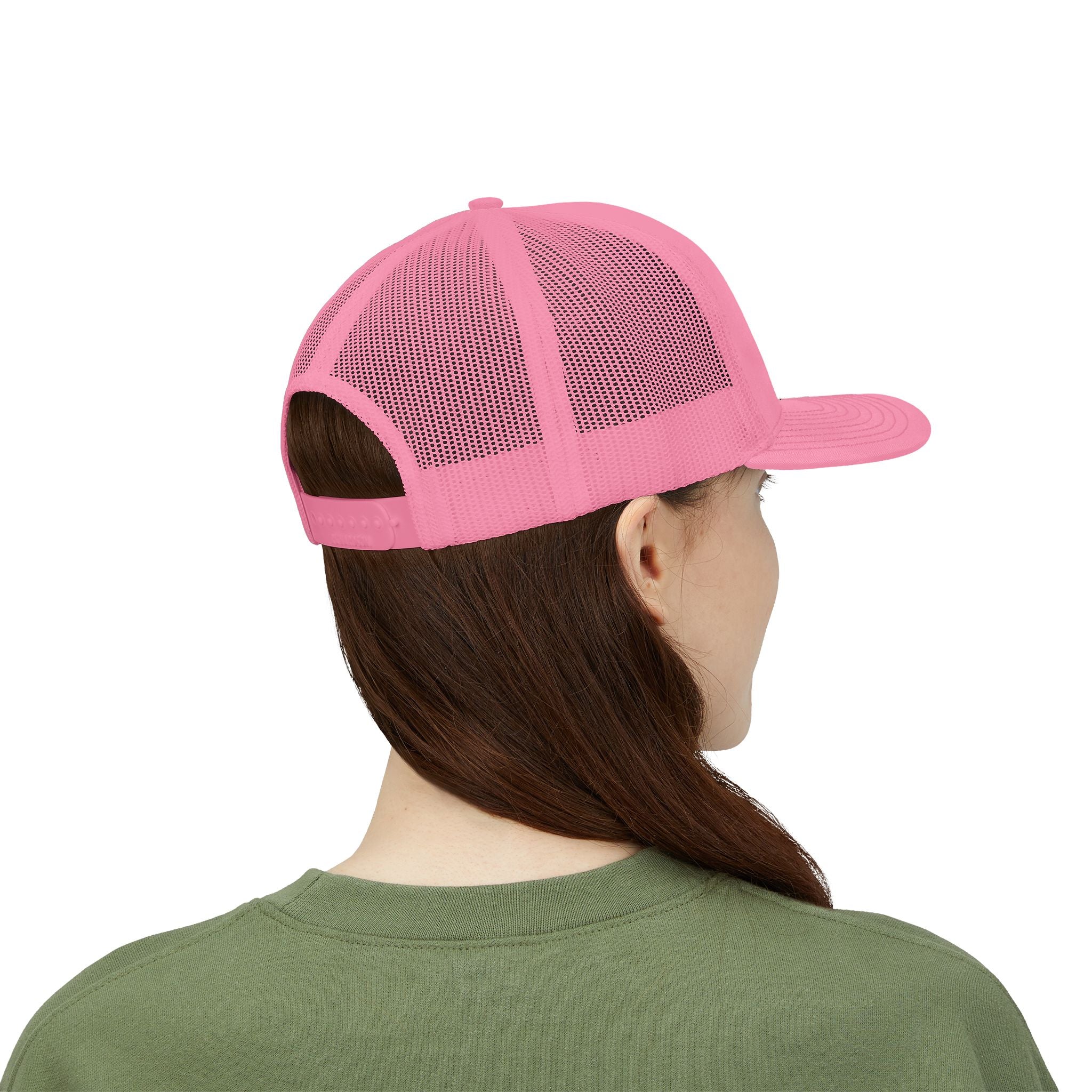 Trucker Hat – Vintage Embroidered Bear with Yellow Cap Snapback Customizable