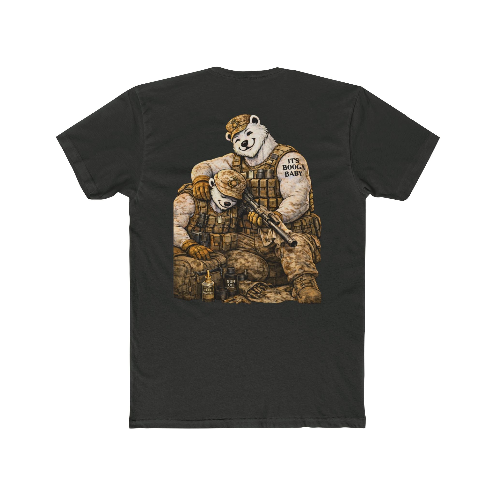Military Cotton Crew Tee - Customizable