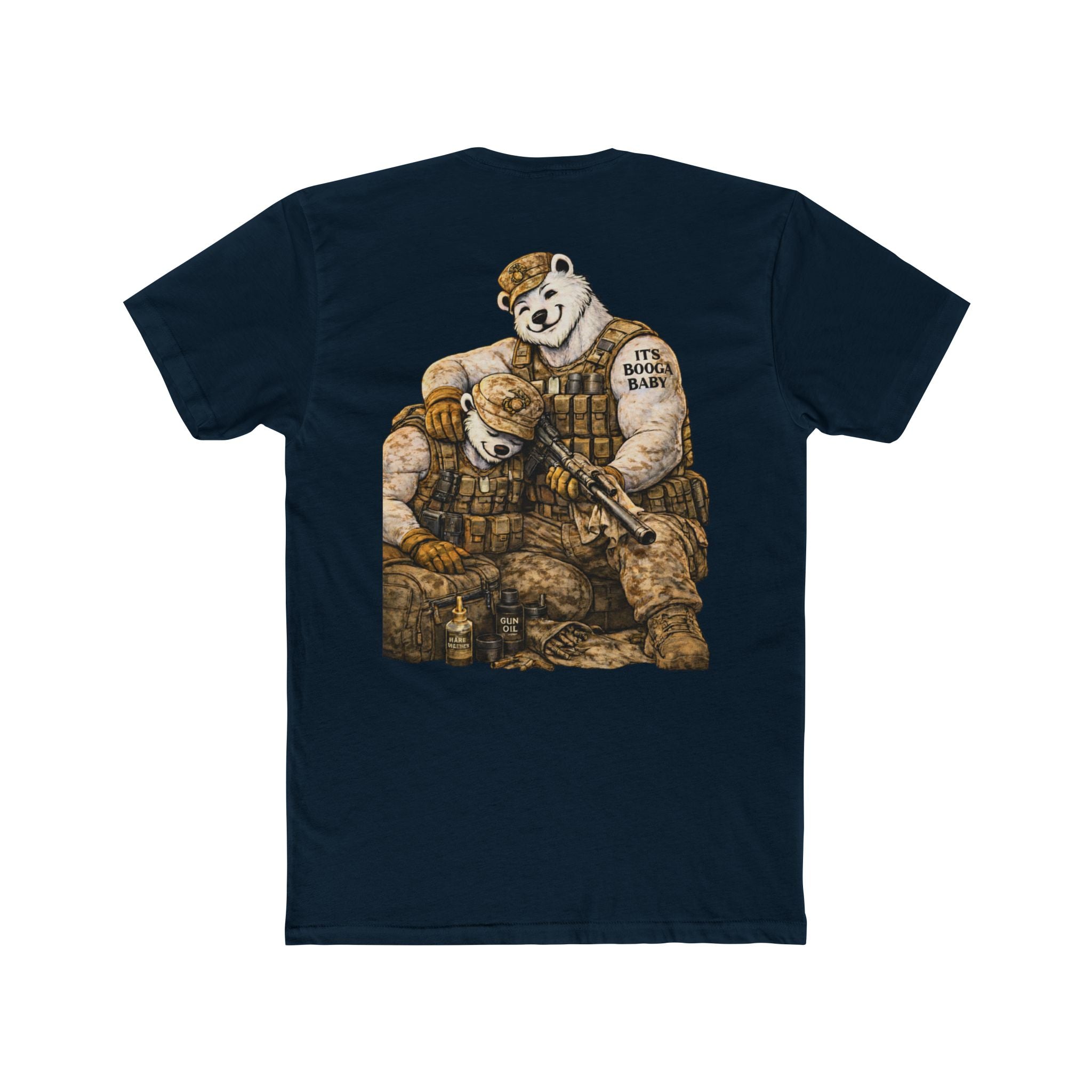 Military Cotton Crew Tee - Customizable