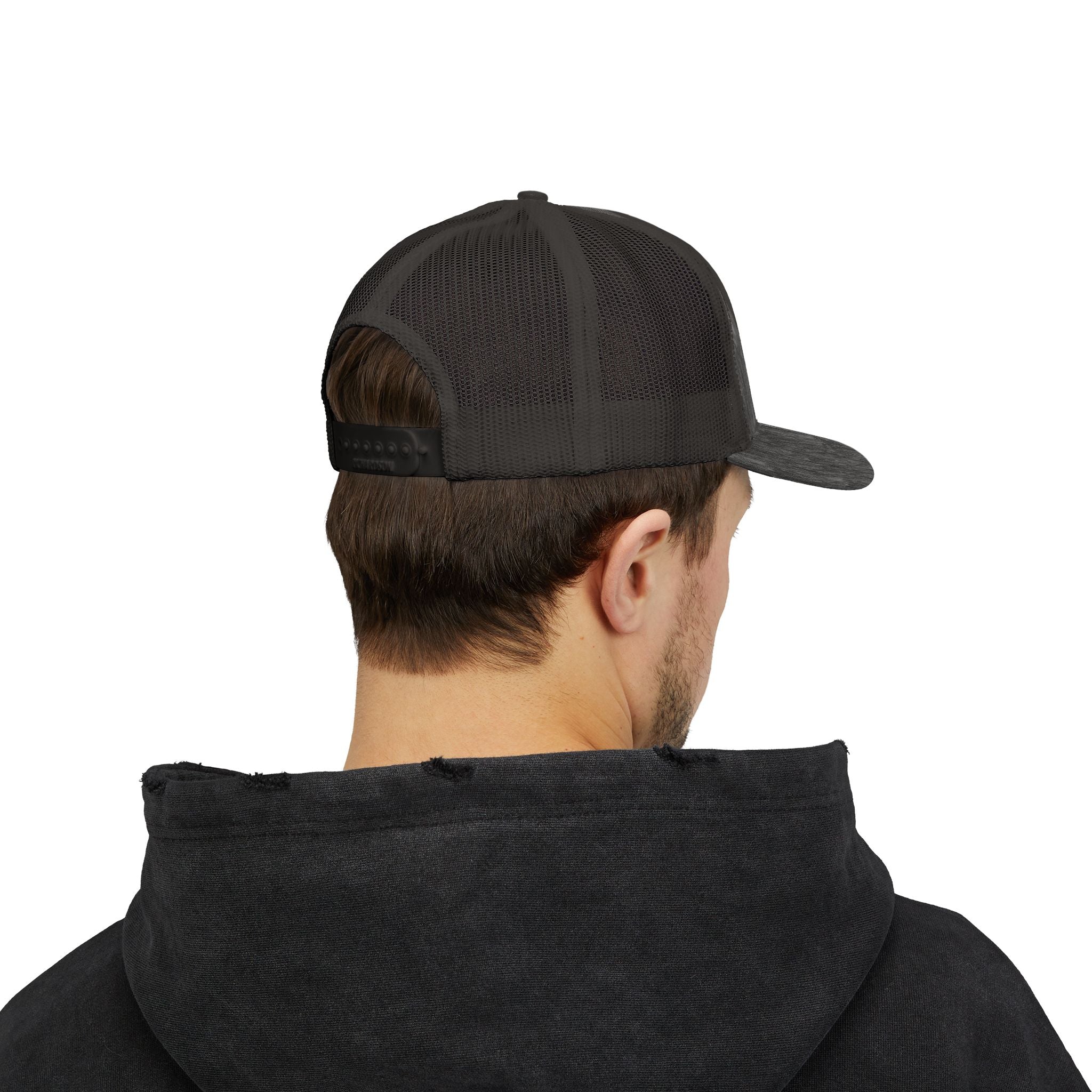 Trucker Hat – Vintage Embroidered Bear with Yellow Cap Snapback Customizable