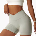 Women's Cross-Waist Fitness Shorts